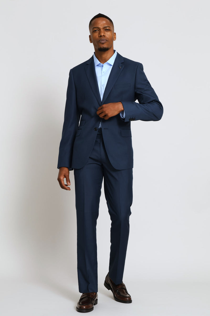 Regular Fit Viscose Blend Suit Jacket - Petrol