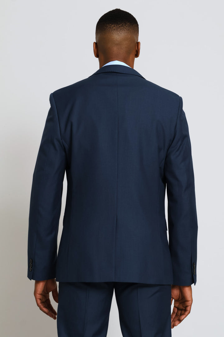 Regular Fit Viscose Blend Suit Jacket - Petrol