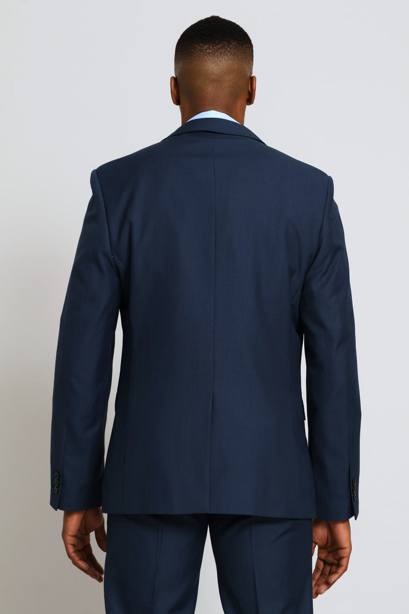 Regular Fit Viscose Blend Suit Jacket - Petrol