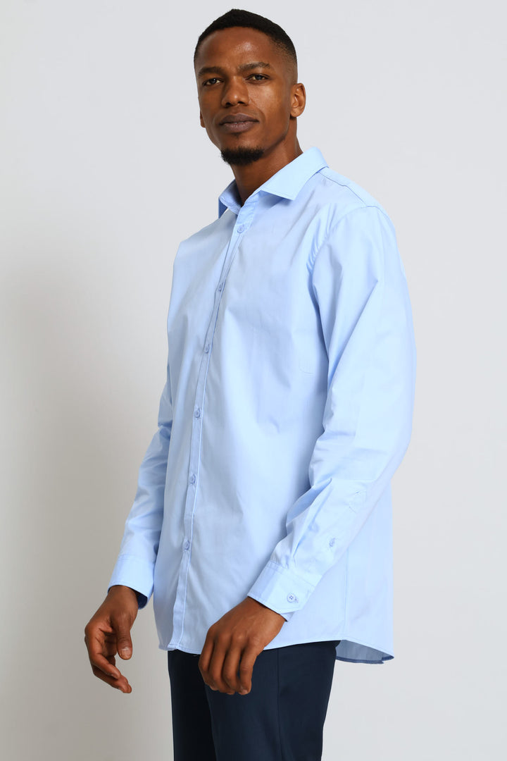 Easy Care Long Sleeve Shirt - Light Blue