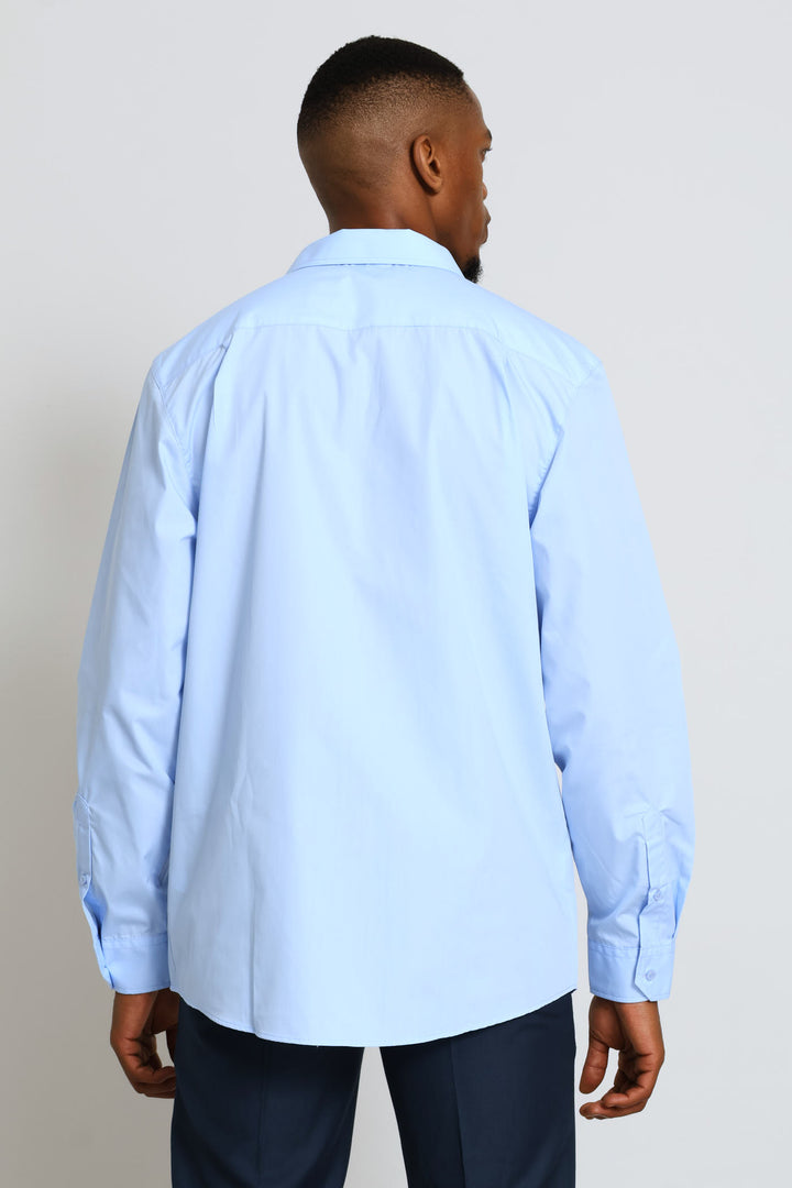 Easy Care Long Sleeve Shirt - Light Blue