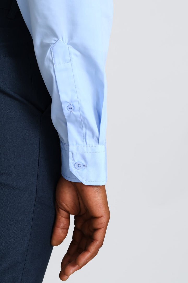 Easy Care Long Sleeve Shirt - Light Blue
