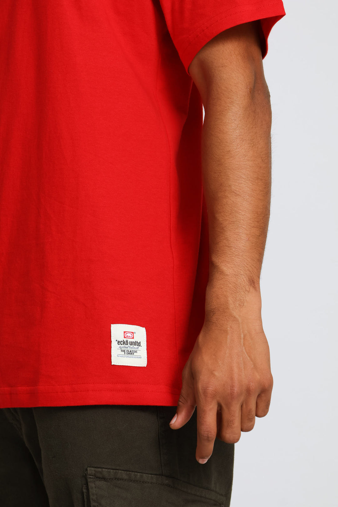 Graffiti Chest Print Tee - Red