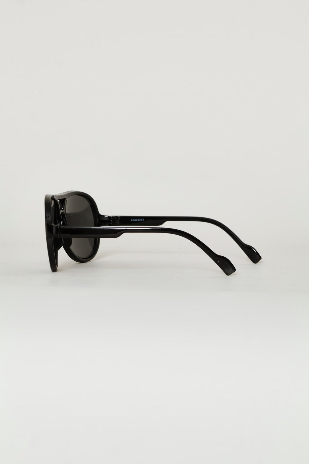 Boys Shiny Aviator Sunglasses - Black