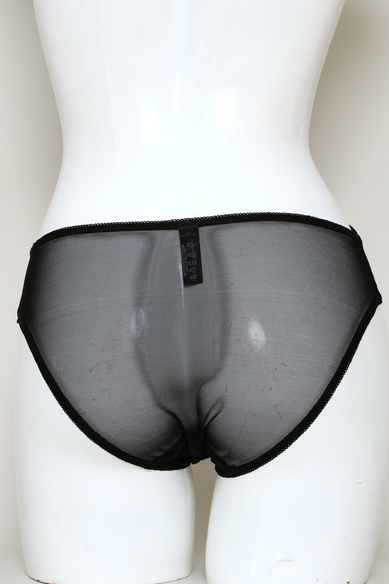 Full Lace Bikini Panty - Black