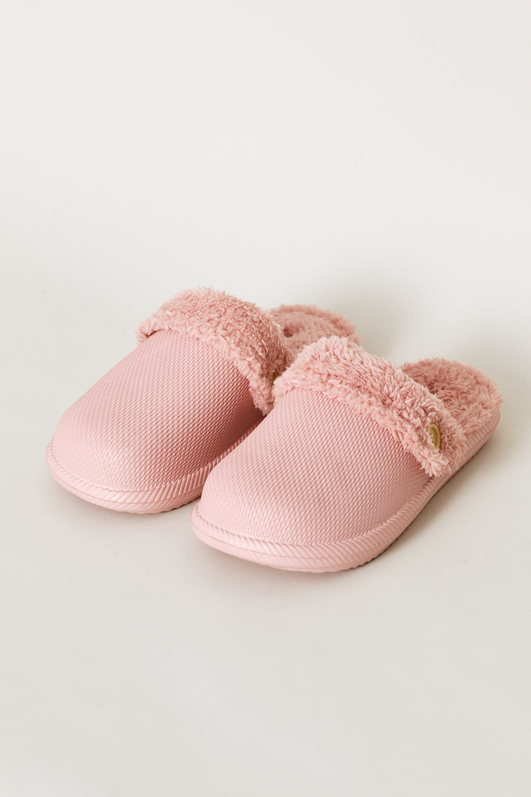 Plain Lined Closed Toe Eva Slipper - Blush