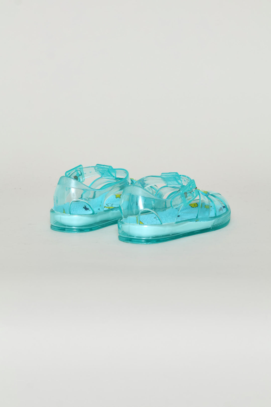 Pre-Boys Turtle Closed Toe Jelly Sandal - Turquoise