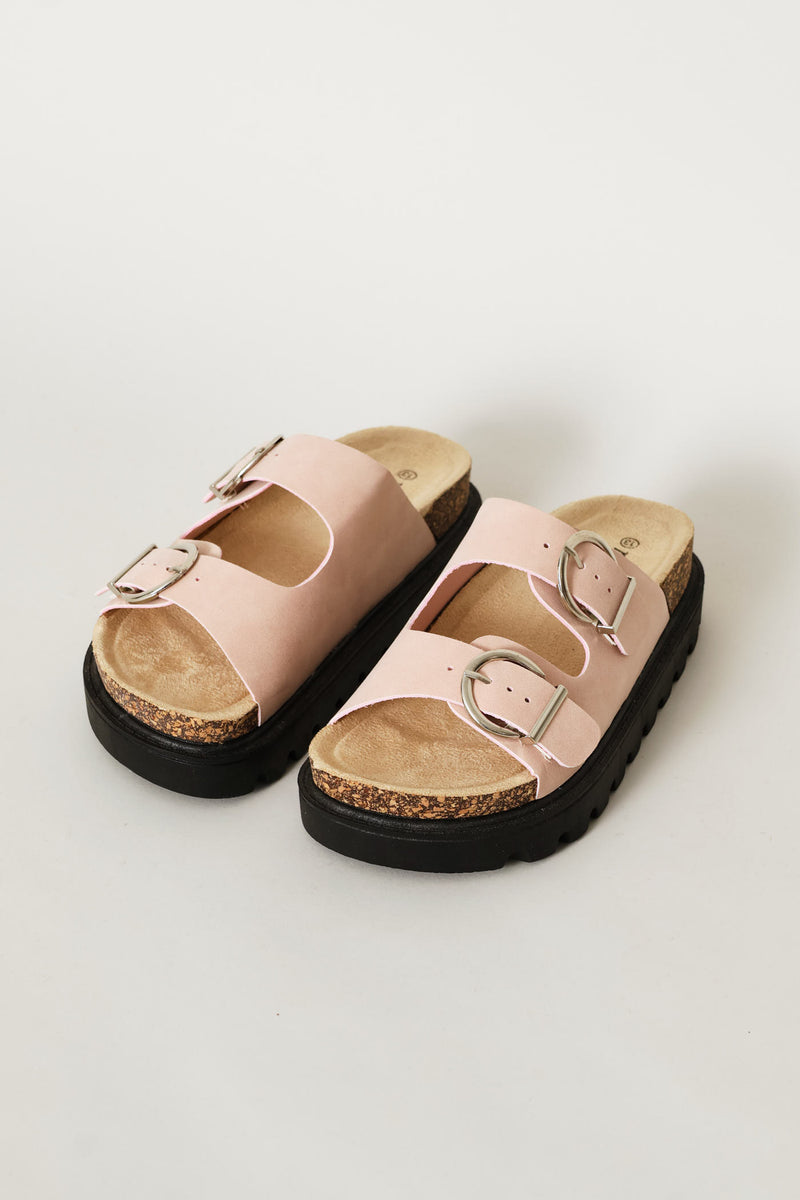 Girls Chunky Health Sandal - Blush