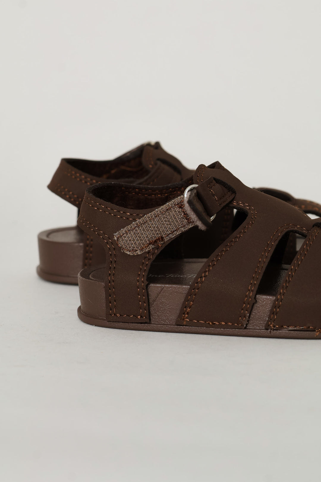 Baby Boys Closed Toe Comfort Sandal - Chocolate