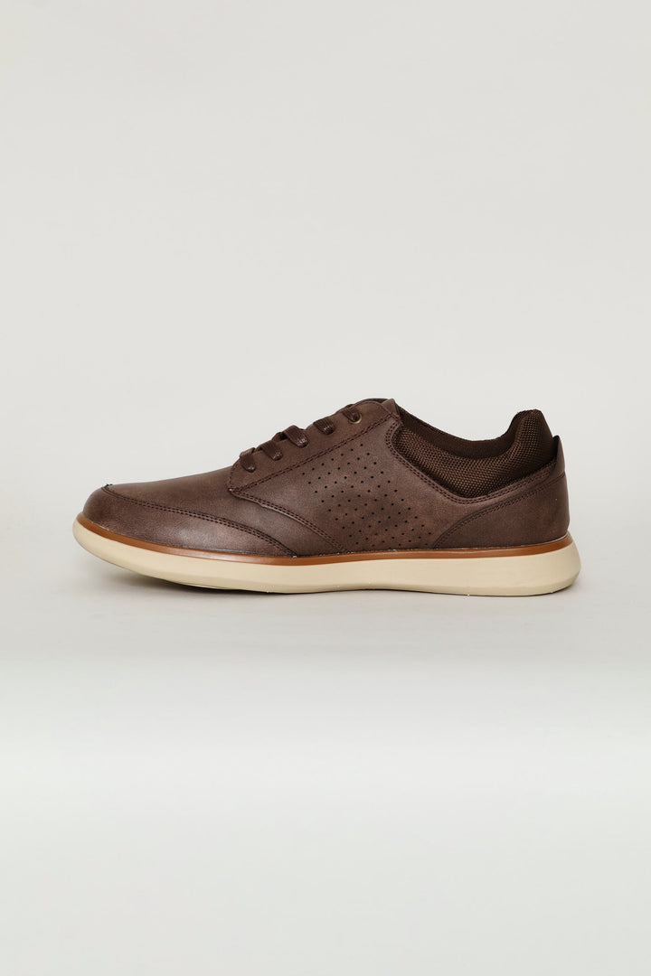 Comfit Smart Casual With Punched Detail - Brown