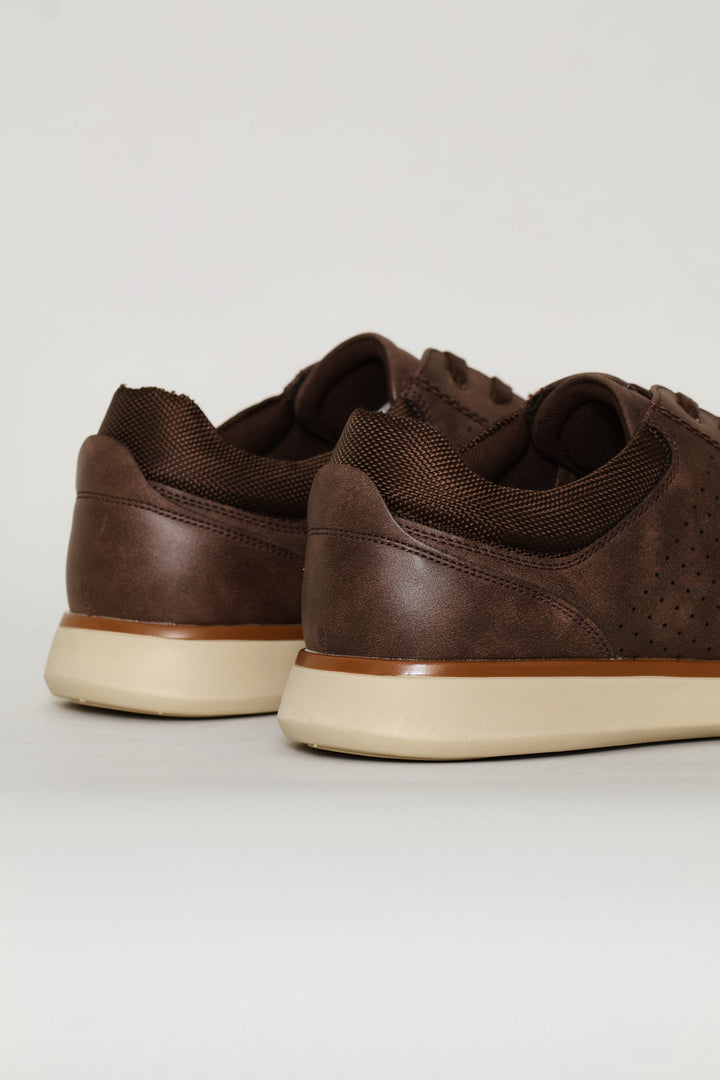 Comfit Smart Casual With Punched Detail - Brown