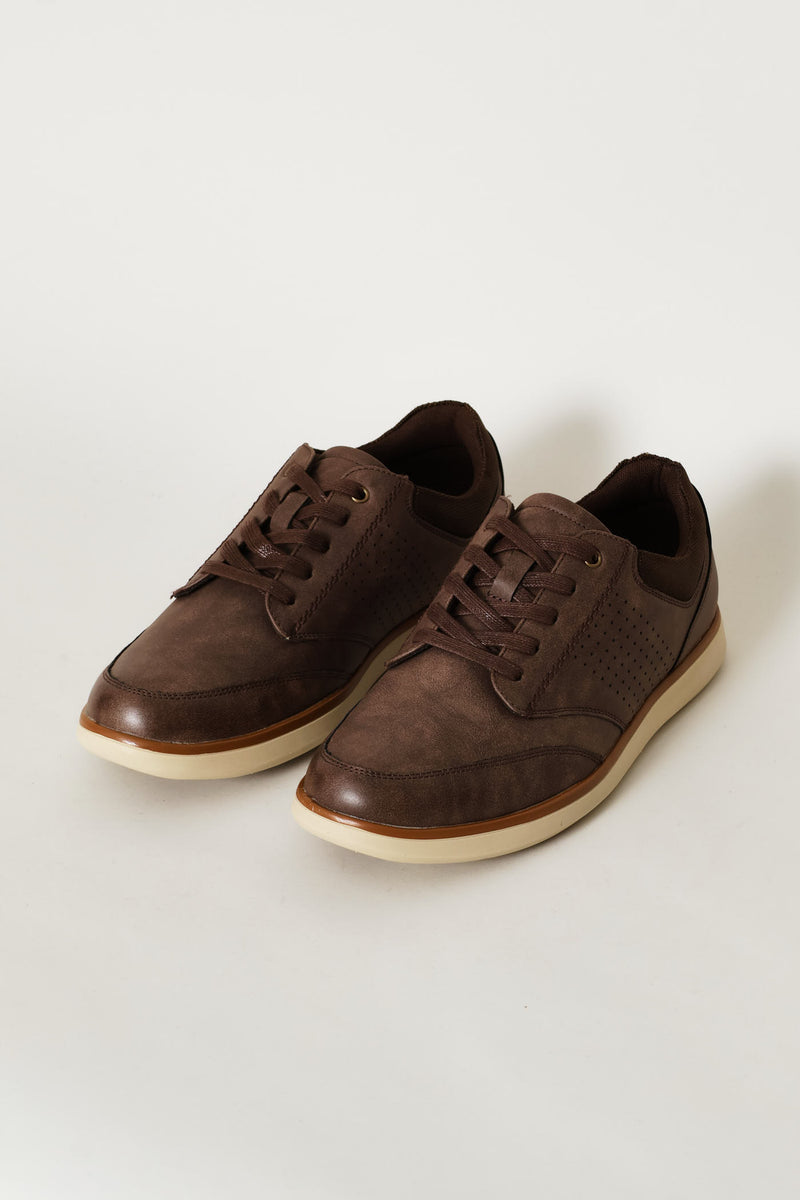 Comfit Smart Casual With Punched Detail - Brown