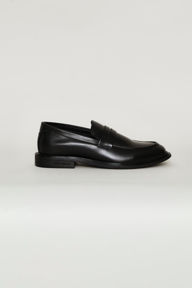 Leather Formal Penny Moccasin - Black
