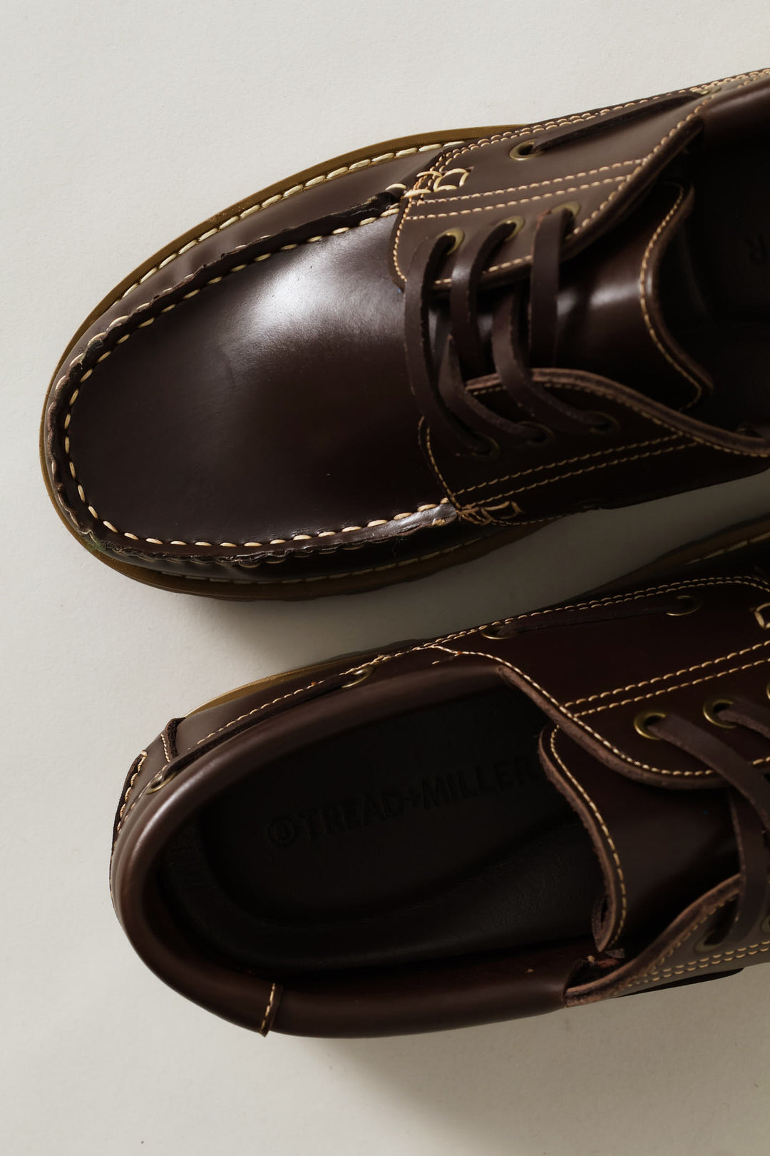 Chunky Sole Lace Up Docksider - Chocolate