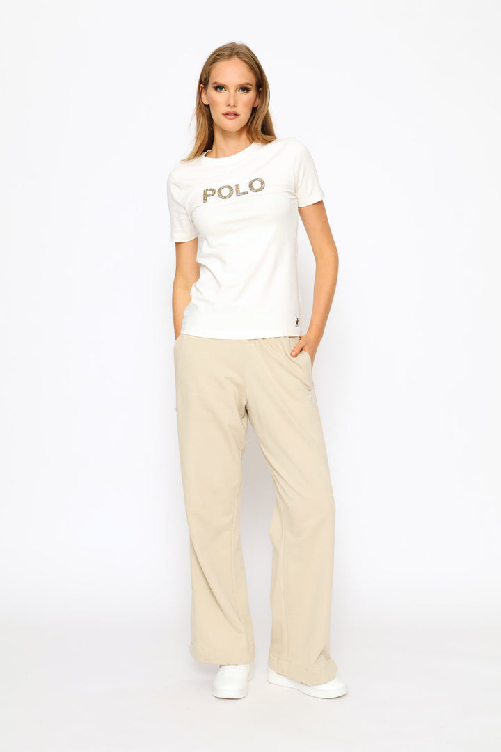 Anele Embellished T-Shirt - Off White