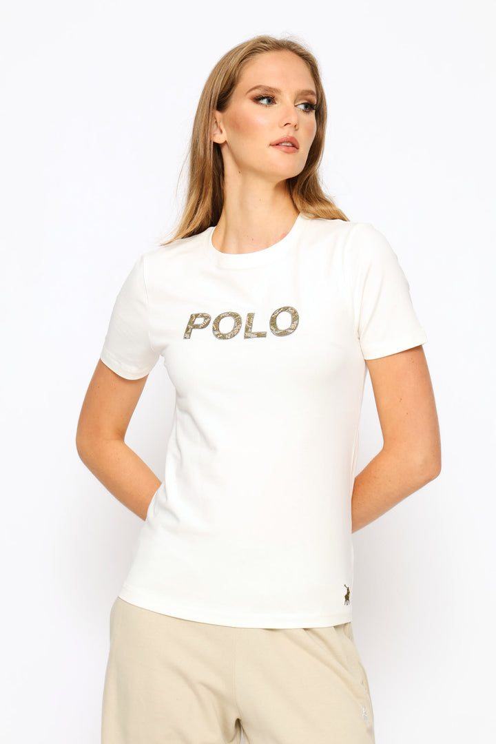Anele Embellished T-Shirt - Off White