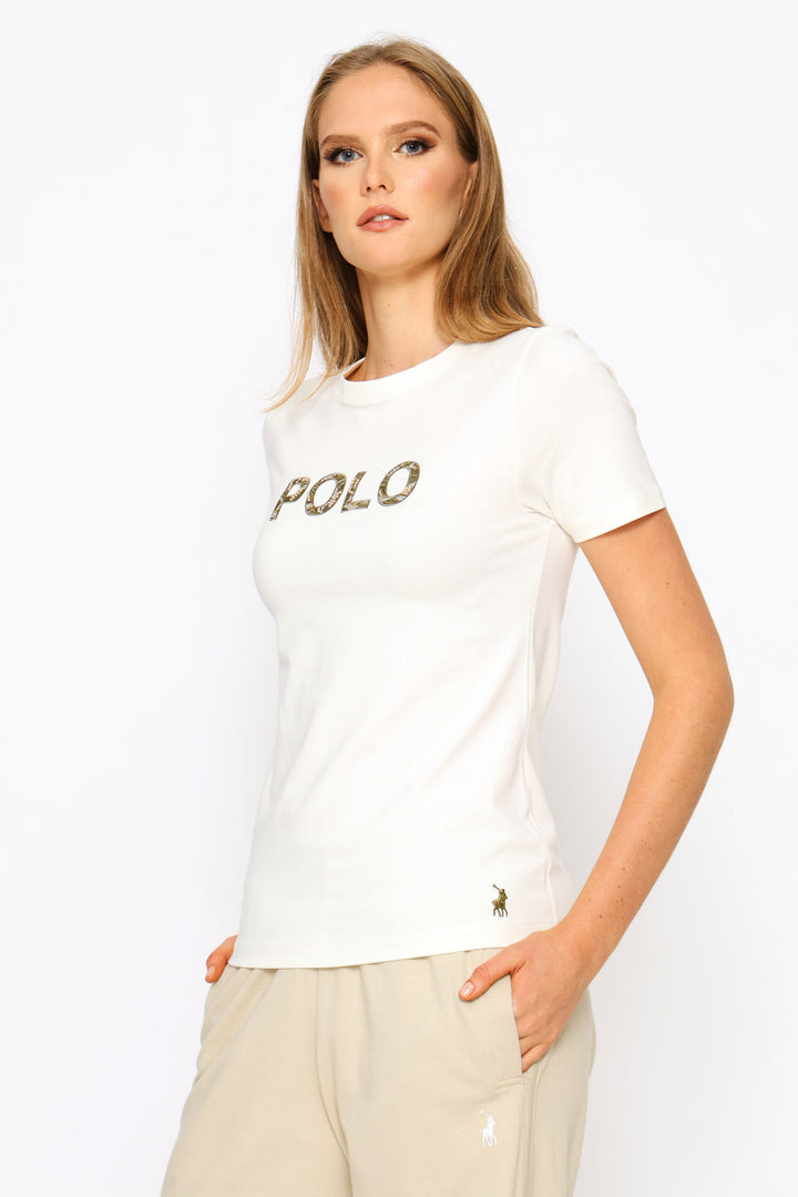 Anele Embellished T-Shirt - Off White