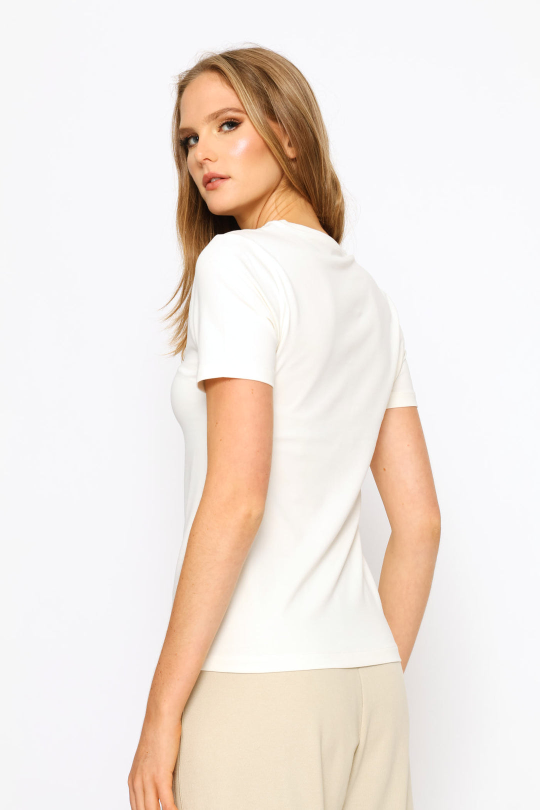 Anele Embellished T-Shirt - Off White