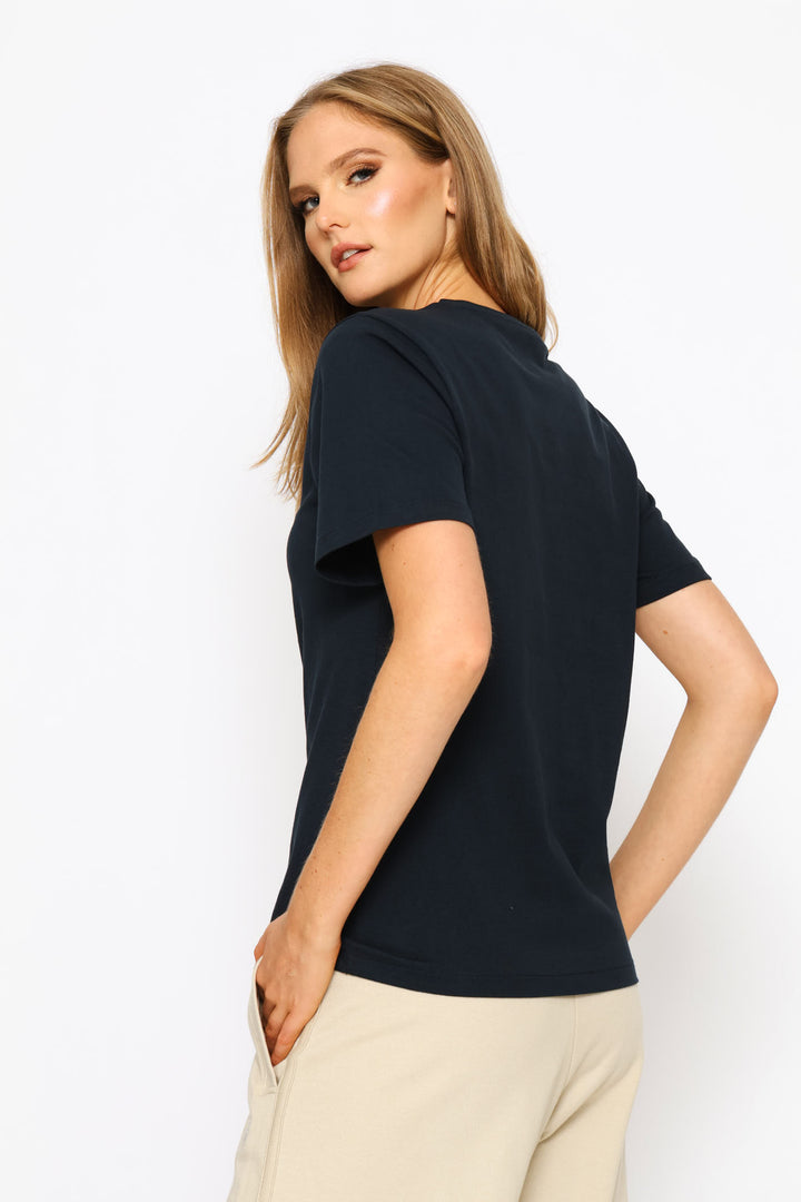 Jenny Circle Print T-Shirt - Black
