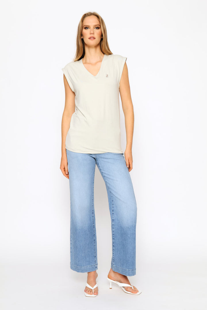 Bella Cap Sleeve T-Shirt - Sage