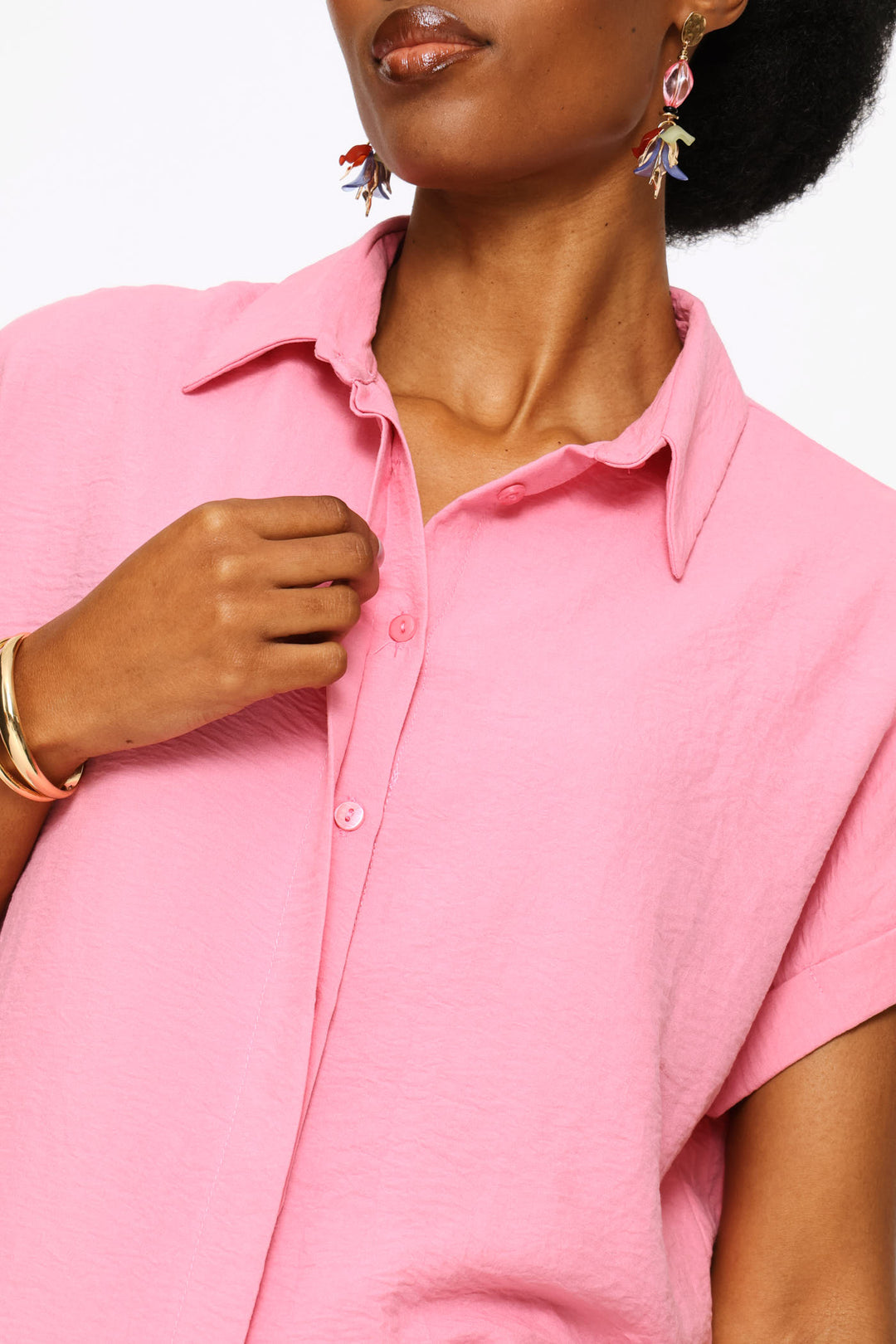 Easy Wearing Shirt - Mid Pink