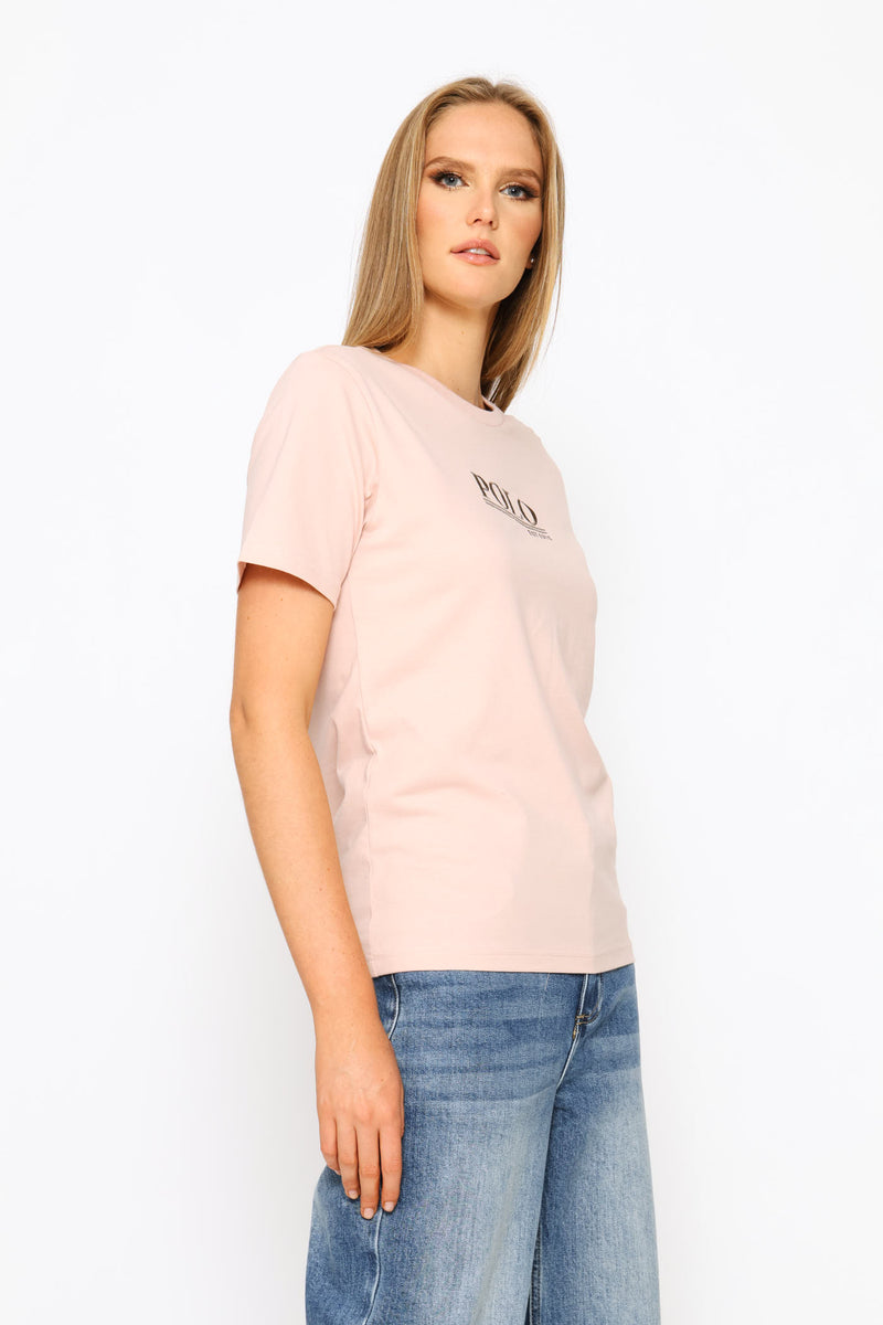 Lily Beaded T-Shirt - Blush