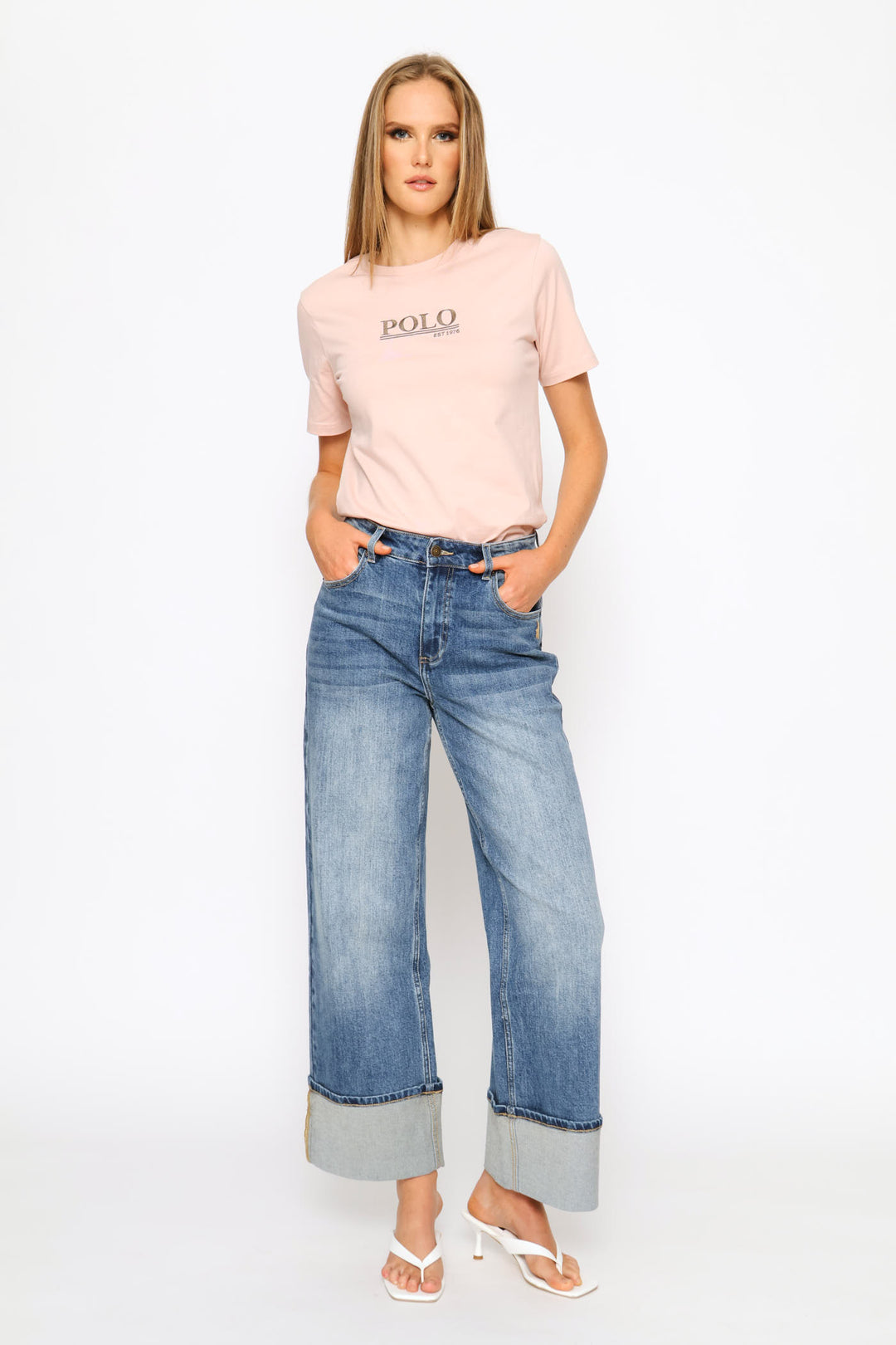 Lily Beaded T-Shirt - Blush