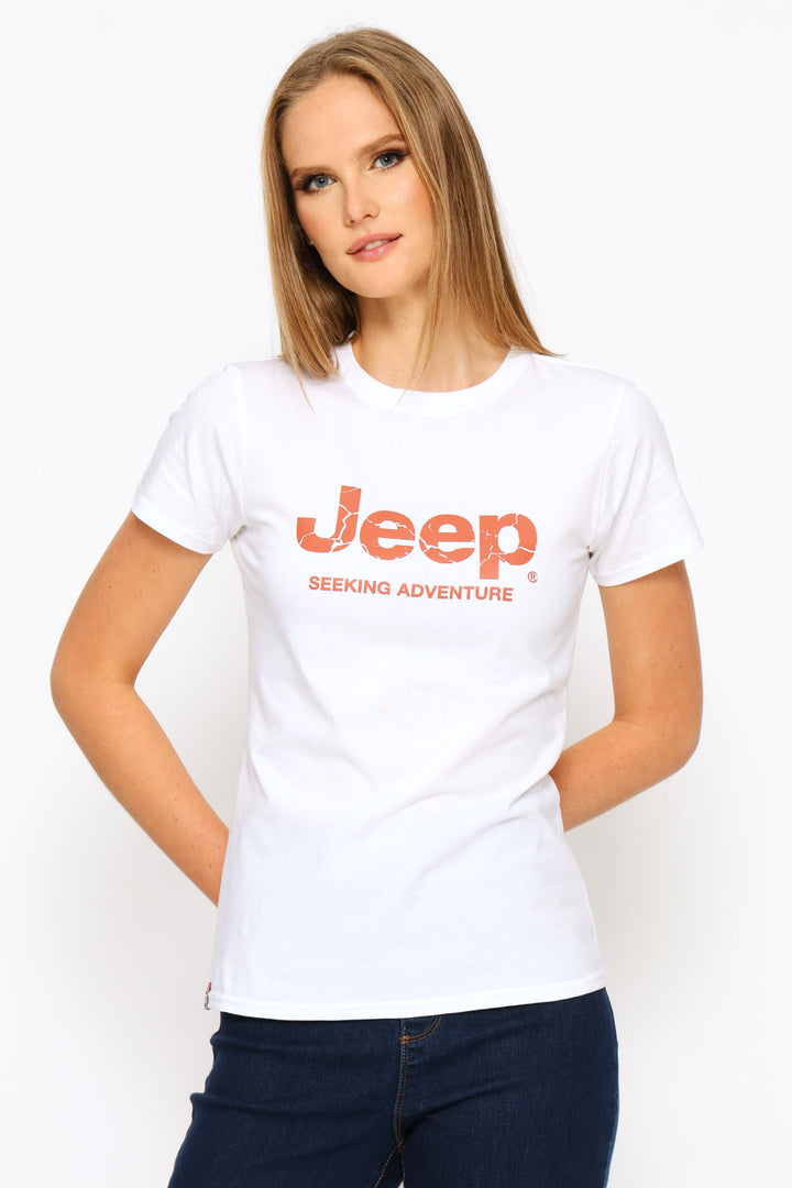 Icon Cropped Tee - White