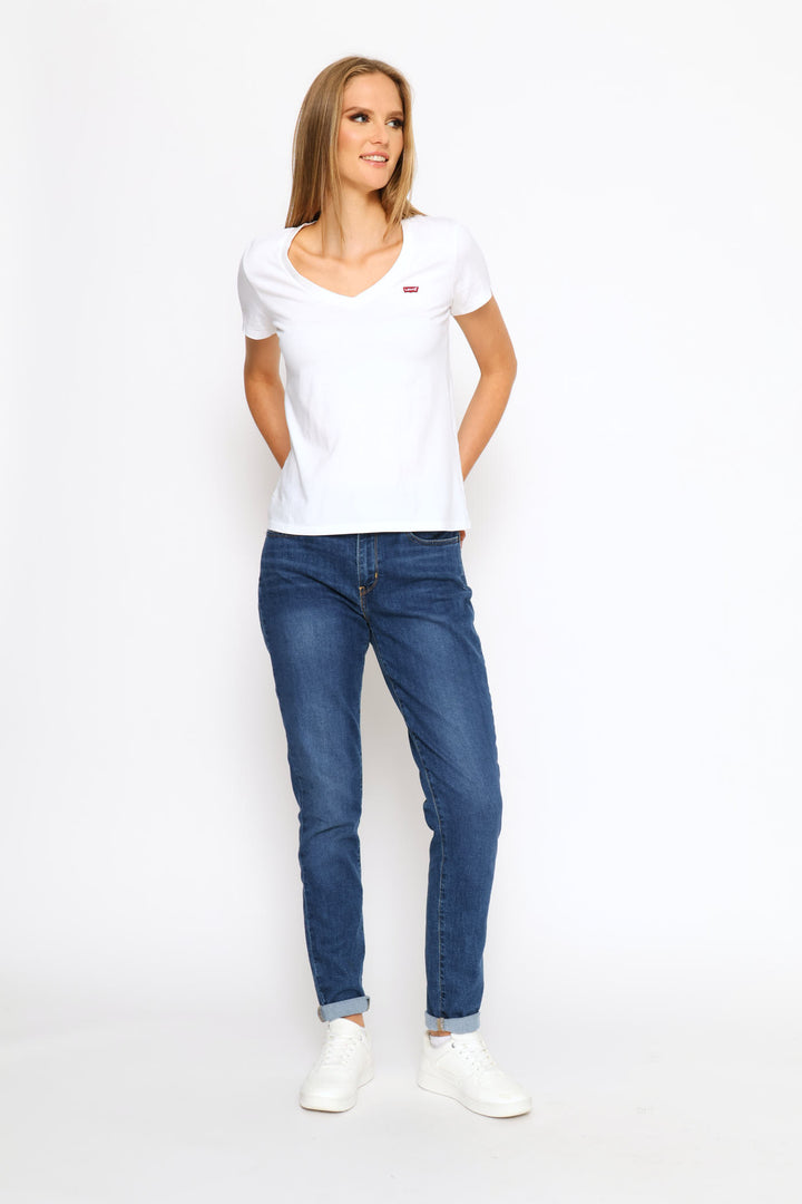 Perfect V-Neck Top - White