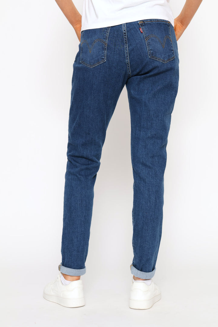 Curvy Hirise Super Skinny Denim Jean - Mid Wash