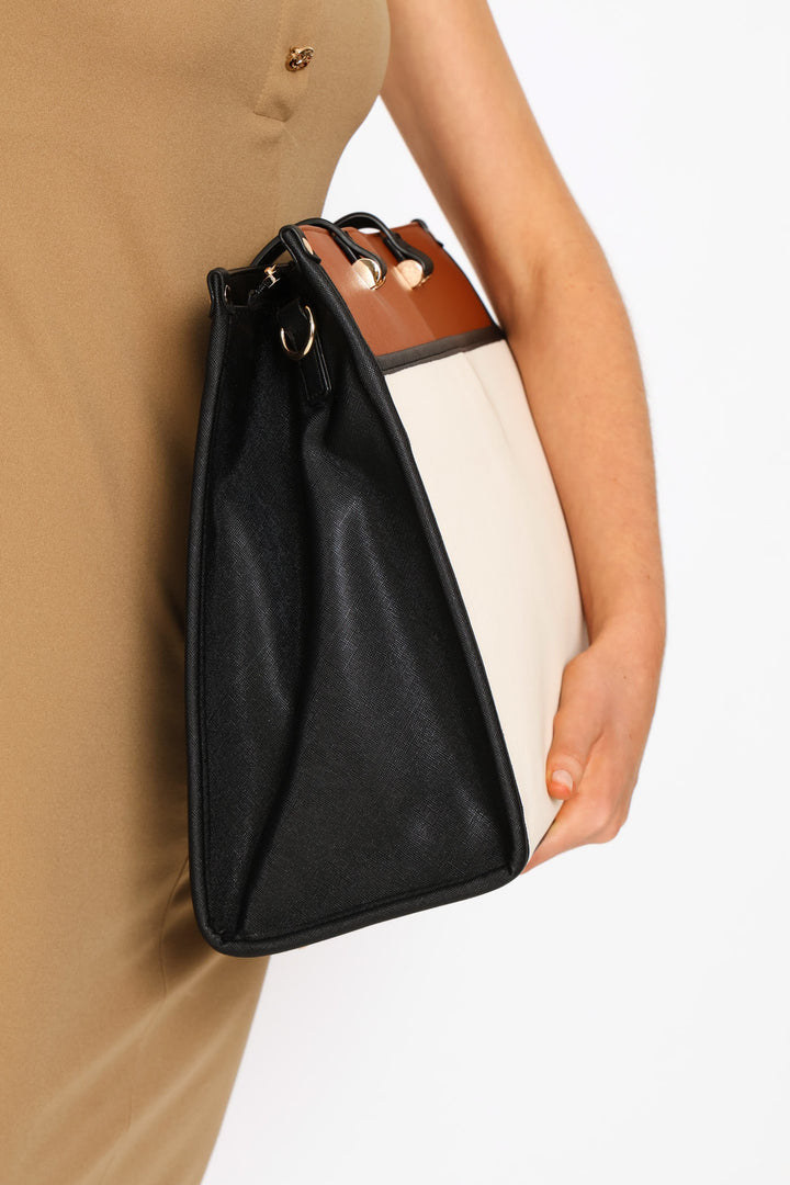 Colour Block Laptop Bag - Multi