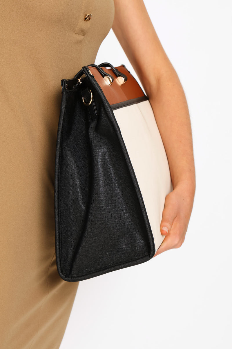 Colour Block Laptop Bag - Multi