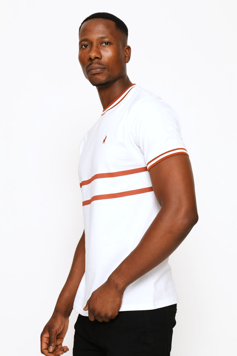 Bongi Sport Ribbed Tee - Rust