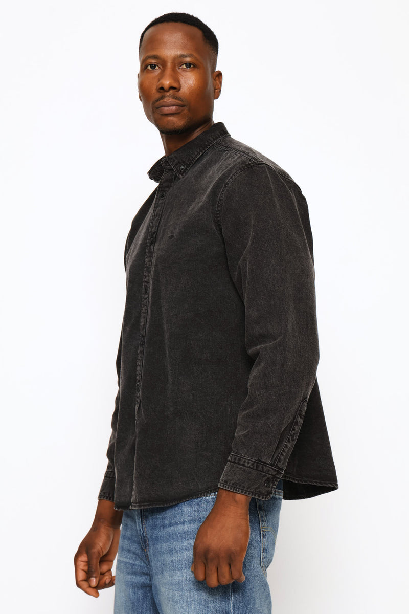 Authentic Button Down Shirt - Black Rinse Wash