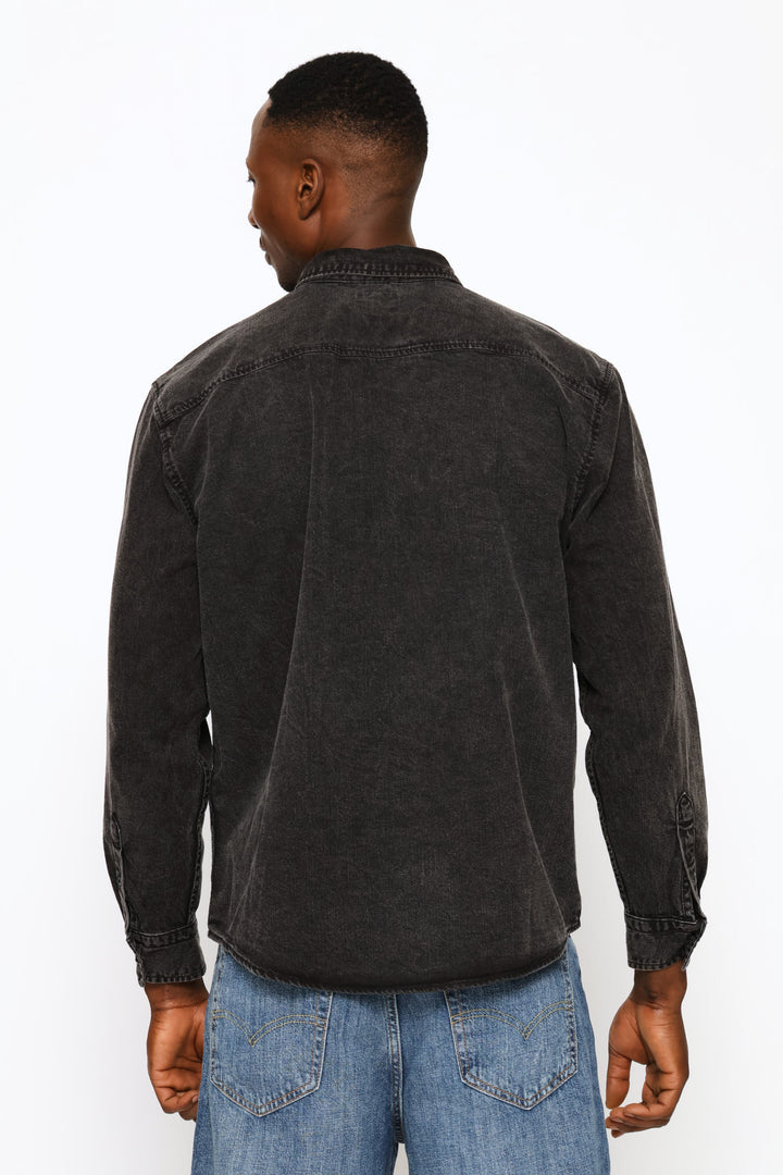 Authentic Button Down Shirt - Black Rinse Wash