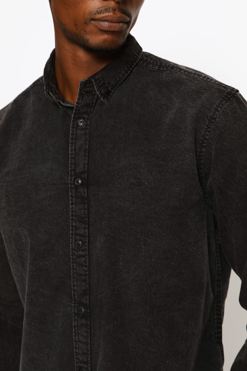 Authentic Button Down Shirt - Black Rinse Wash