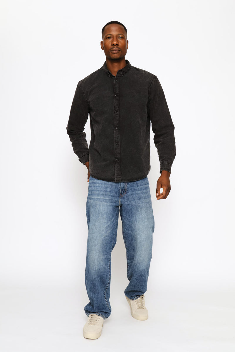 568 How You Feel It Loose Straight Denim - Mid Wash