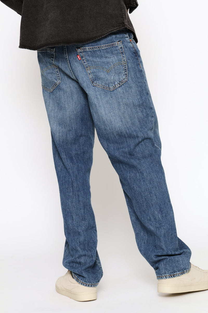 568 How You Feel It Loose Straight Denim - Mid Wash