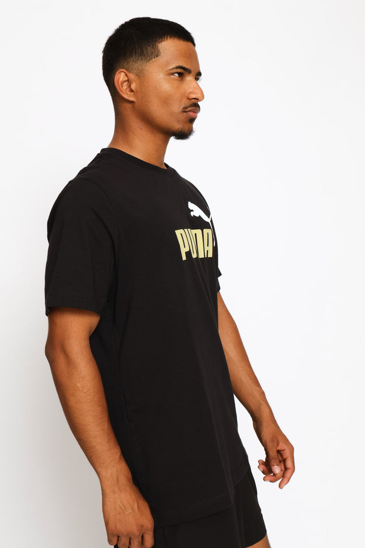 Essential 2 Color No. 1 Logo Tee - Black