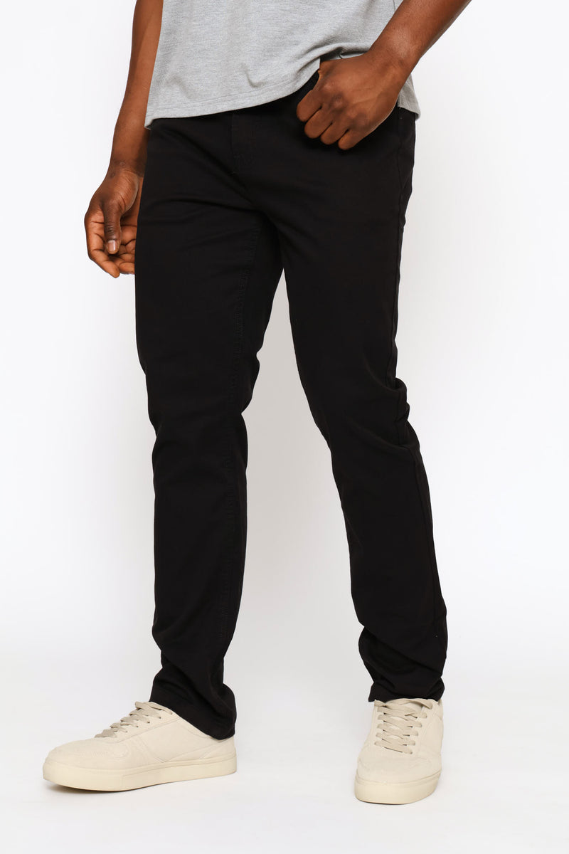 5 Pocket Chino - Black