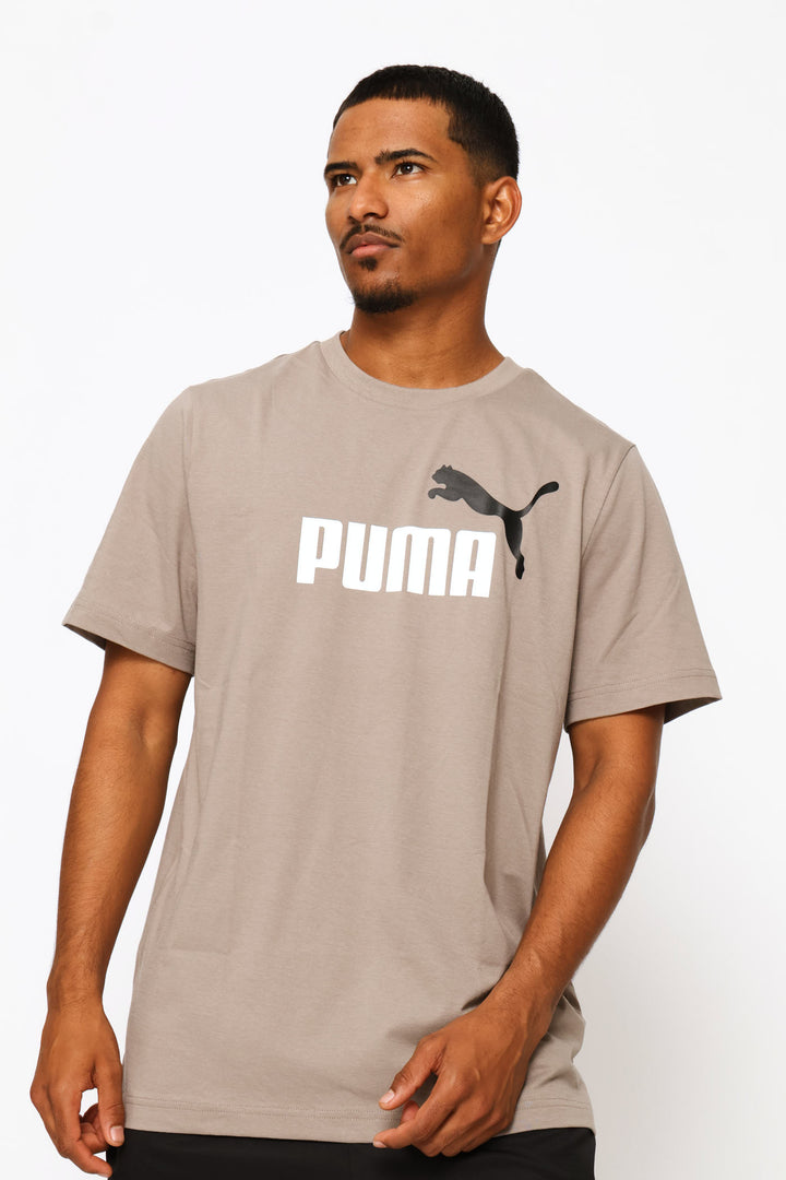 Essential 2 Color No. 1 Logo Tee - Stone