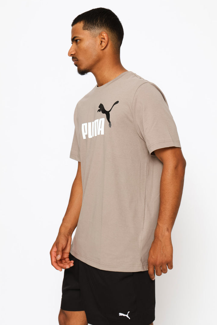 Essential 2 Color No. 1 Logo Tee - Stone