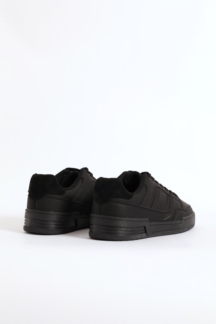 Basic Lace Up Sneaker - Black