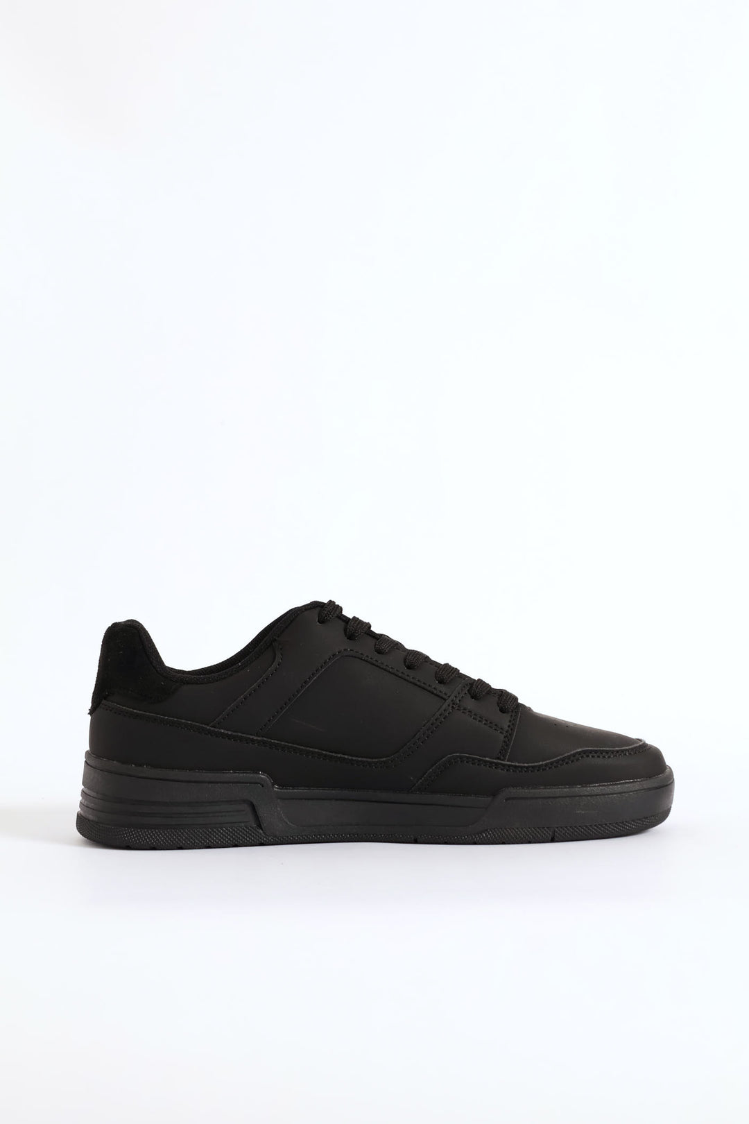 Basic Lace Up Sneaker - Black