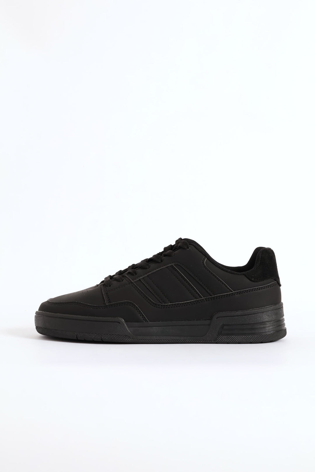Basic Lace Up Sneaker - Black