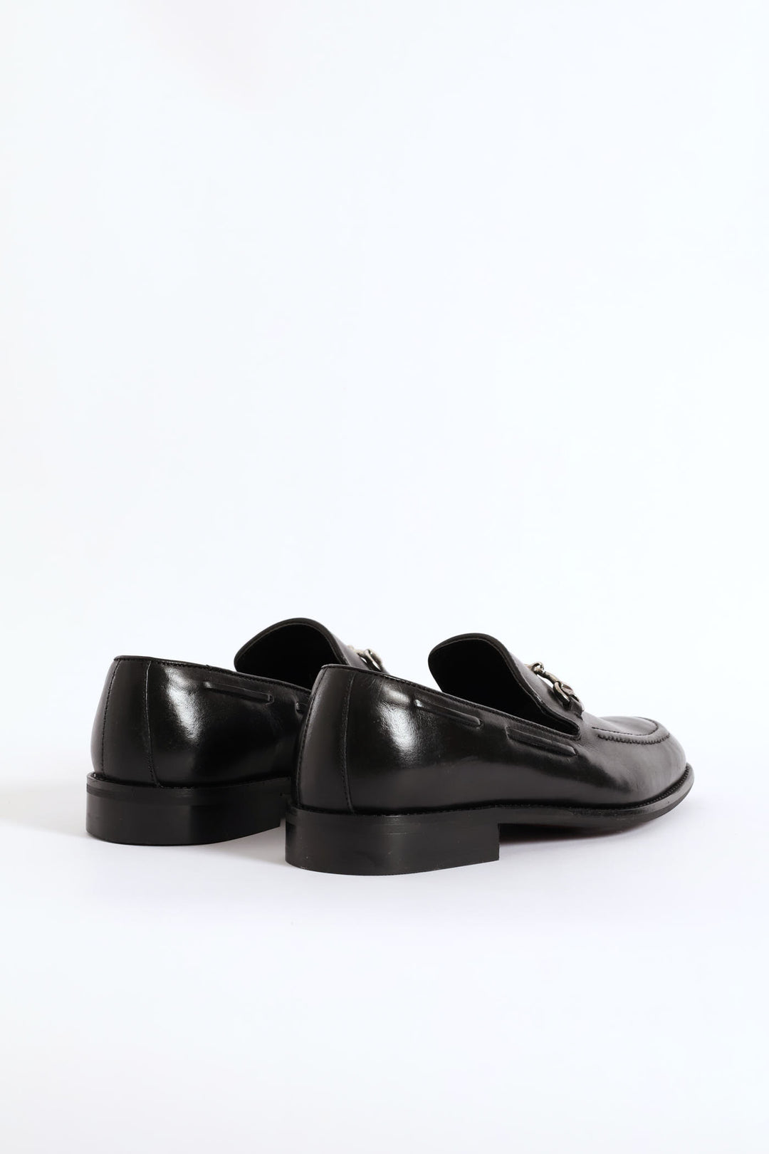 Leather Slip On Loafer - Black