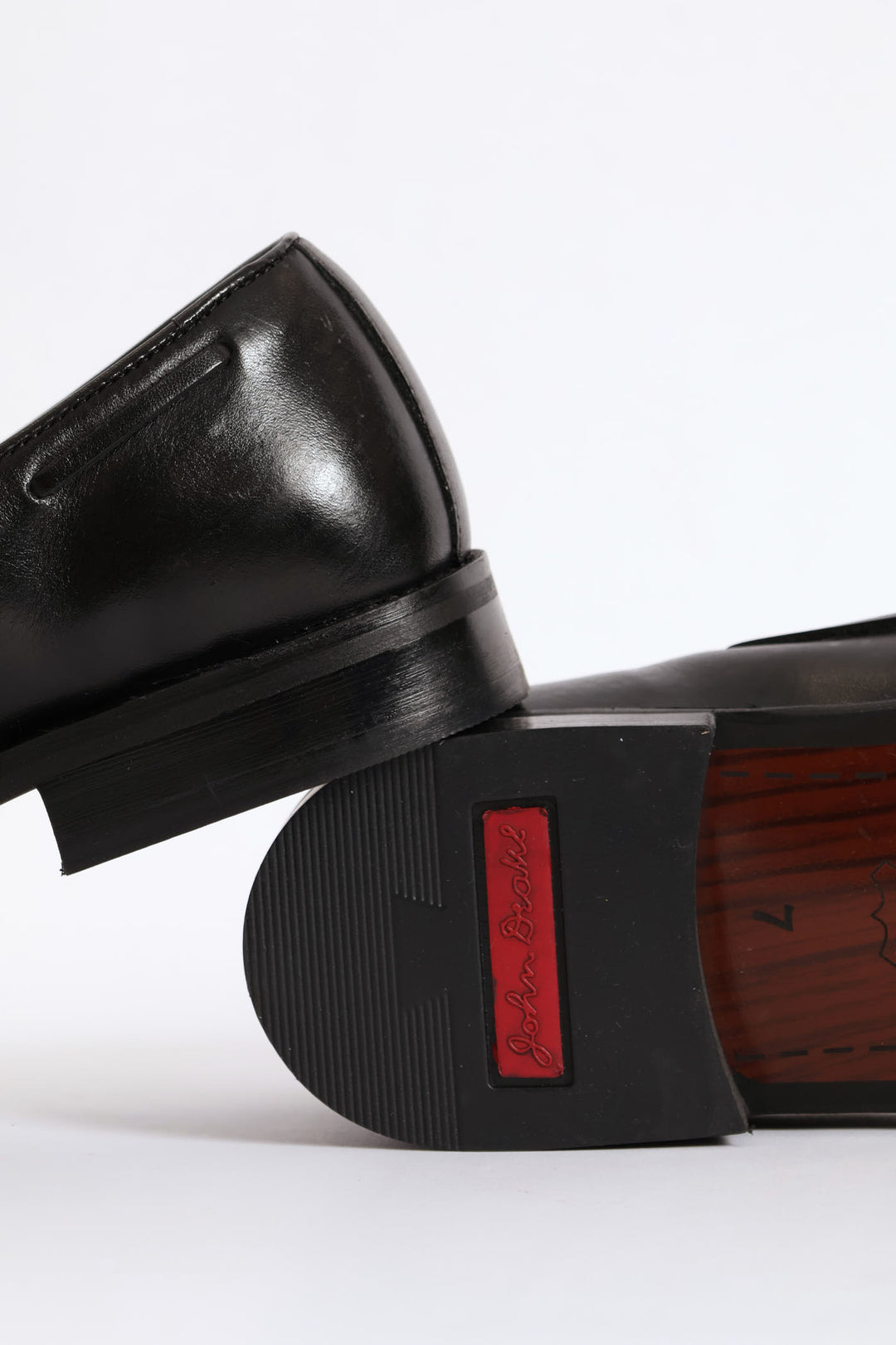 Leather Slip On Loafer - Black