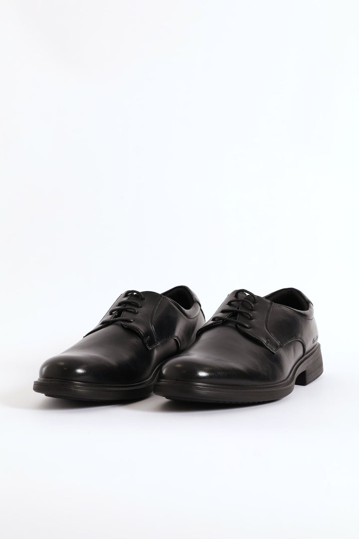 Wide Toe Formal Lace Up Shoe - Black