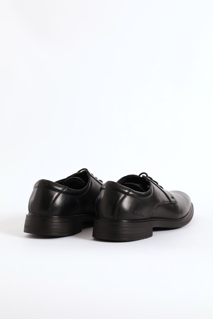 Wide Toe Formal Lace Up Shoe - Black