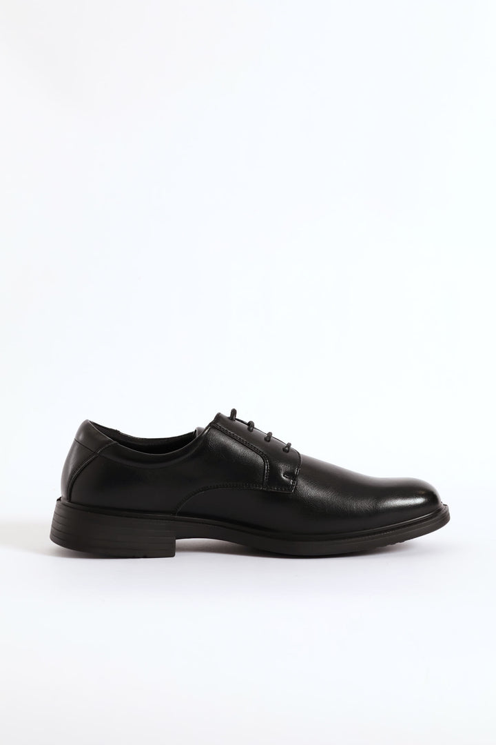 Wide Toe Formal Lace Up Shoe - Black